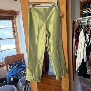 Talbots Light Green pure silk Pants